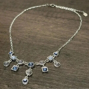 Carolina Herrera Silver and Blue Necklace